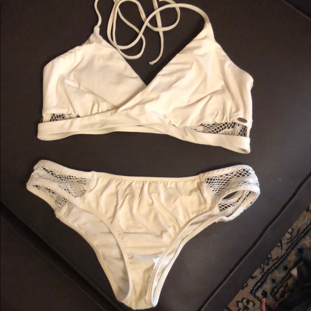 White swimsuit